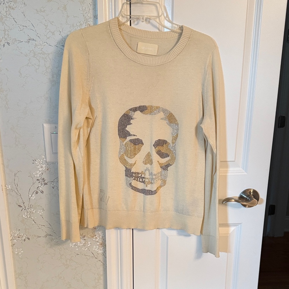 Cream Skull Sweater